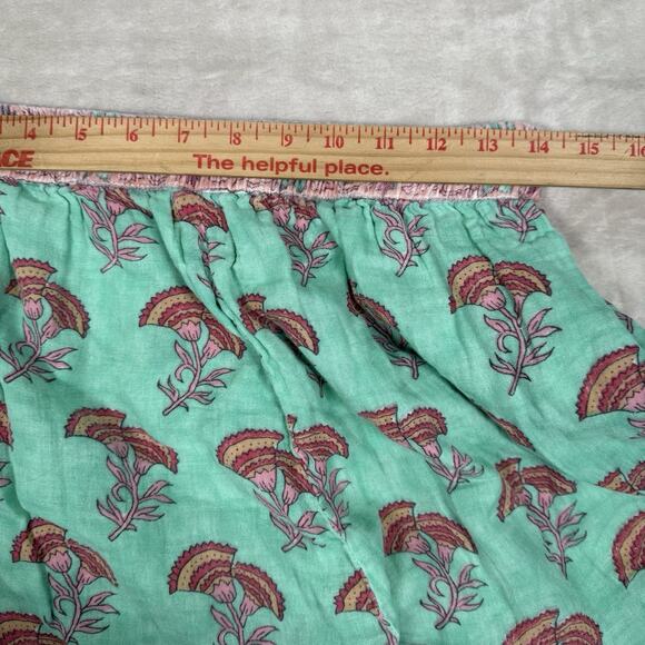 Victoria Dunn Women's Wide Leg Palazzo Pant Linen Blend Size XL Floral Boho - Picture 7 of 7